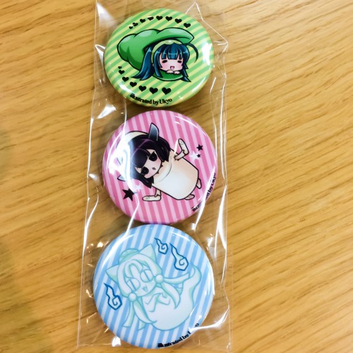 東北三姉妹缶バッジ 300円 ずんちゃんといっしょ!の作者 卯匡先生のイラスト缶バッジです!
